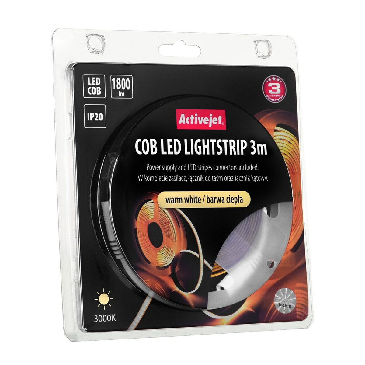 Reflective tape Activejet AJE-COB 3m ciep No Soft green F 19 W 1800 Lm